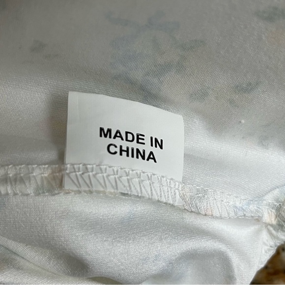 Sexy Floral Ribbon Strap Crop Top Lace Hippie Flower Ruffles Coquette  Cami S - Picture 8 of 12